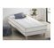 Ensemble Matelas + Sommier Unelma 90 X 190 Cm - 5 Zones Et Mémoire De Forme - 16 Cm