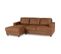 Paul Canapé D'angle Gauche 4 Places Tissu Marron Vintage Contemporain L 215 X P 140 Cm