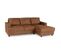 Canapé D'angle Droit 4 Places Tissu Marron Vintage Contemporain L 215 X P 140 X H 86 Cm Paul