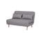 Banquette BZ 2 Places - Style Scandinave Gris - L 130 X P 90 X 81 Cm - Deplo