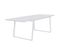 Ensemble Repas De Jardin - Table Extensible 160-240 Cm Et 6 Fauteuils - Structure Aluminium - Blanc