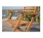 Lot De 4 Fauteuils De Jardin Pliants En Eucalyptus Fsc 57 X 52 X H.90 Cm