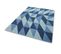 Tapis De Salon Design Atoll En Laine - Bleu - 160x230 Cm