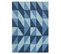 Tapis De Salon Design Atoll En Laine - Bleu - 160x230 Cm