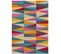 Tapis Pure Laine à Motifs Colorés Flashy Triangles - Multicolore 140x200 Cm