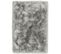 Tapis Shaggy Tufté Splash En Polyester - Argent - 150x150 Cm