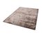 Tapis Luxe Designer Titane En Viscose - Marron Chocolat - 120x170 Cm