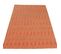 Tapis Tissé Main Silwan En Coton - Orange - 200x300 Cm