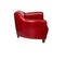 Fauteuil En Cuir Véritable - Rouge