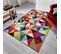 Tapis De Salon Design Salsa En Polypropylène - Multicolore - 120x170 Cm