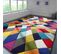 Tapis De Salon Design Java En Polypropylène - Multicolore - 120x170 Cm