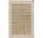 Tapis à Bordures Lame En Viscose - Beige Clair - 200x290 Cm