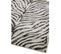 Tapis De Salon Moderne Avon Zebra En Polypropylène - Noir - 120x170 Cm