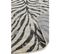 Tapis De Salon Moderne Avon Zebra En Polypropylène - Noir - 120x170 Cm