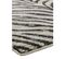 Tapis De Salon Moderne Avon Zebra En Polypropylène - Noir - 160x230 Cm