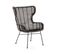 Fauteuil Design En Paille - Marron Foncé