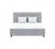 Lit Coffre Adulte Eliza 160 X 200 Cm Sommier Inclus Gris Foncé