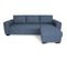 Canapé D'angle Fixe Réversible 4 Places - Tissu Bleu - L245 X P150 X H86 Cm - Hamilton