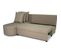 Canapé D'angle Convertible Réversible 3 Places Jen Tissu Beige Style Contemporain L196xh88xp159 Cm