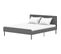 Lit Adulte Sime 160 X 200 Cm - Gris - Sommier Inclus