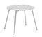 Table De Jardin Ronde - 90 Cm - Acier - Gris