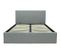 Lit Coffre Adulte Martin - Couchage 140x190 Cm - Gris Clair - Sommier A Lattes