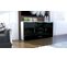 Buffet Blanc Mat  Et Noir Laqué  Avec LED  (hxlxp) : 72 x 139 x 35