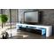 Meuble TV Blanc  Et Noir 189 Cm Avec LED (hxlxp) : 38 X 189 X 35 Cm