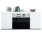 Buffet Blanc  / Noir Brillant  (hxlxp) : 72 X 167 X 35cm