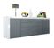 Buffet Avola-anthracite Et Blanc Haute Brillance 200 x 72 x 35 cm