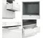 Buffet Laqué Blanc Avec Insertion Noir + LED (hxlxp) : 88 X 153 X 38