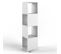 Colonne Étagère Rotative En Blanc 144,2 X 35,2 X 35,2 Cm (hxlxp)