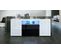 Buffet Moderne En Blanc  Et  Noir  Haute Brillance  + LED 72 X 167 X 35