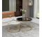 Table basse gigogne moderne, ensemble de tables basses rondes en placage de marbre