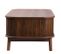 Table basse en rotin avec tiroirs et portes coulissantes, en bois massif, style vintage, bois