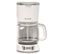 Cafetière Filtre Programmable 18 Tasses 1000w Blanc/silver - Caf1318es