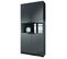 Armoire De Bureau Noir  Mat Et Graphite Satiné (lxhxp) : 82 X 184 X  37