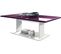 Table De Salon Table Basse  En Blanc Avec Plateau De Dessus En Mûre Haute Brillance 40 X 120 X 70