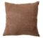 Coussin Déhoussable Zippé - 40x40 Cm - Marron Chocolat