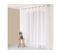 Voilage Sablé Grande Hauteur Blanc 140 X 280 Cm - Enjoy Home