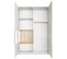 Vitrine Blanc Mat, Brillant Et Optique Chêne (lxhxp) : 91,5 X 136,5 X 37 Cm