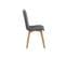 Chaises Tissu Et Bois Chêne (lot De 2) - Rosa