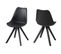 Chaises Bois Et Résine Coloris Noir (lot De 2) - Earl