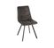 Chaise En Velours Peau De Pêche Et En Métal Noir ( Lot De 2) - Olivia