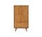 Buffet Haut Rétro En Bois 2 Portes 1 Tiroir L80 H140 Bronze - Mallet