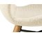 Chaises Tissu Bouclette Beige Et Bois Chêne (lot De 2) - Matilda