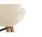 Chaises Tissu Bouclette Beige Et Bois Chêne (lot De 2) - Matilda