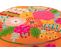 Pouf Rond En Tissu Aux Broderies Florales (lot De 2) - Acapulco