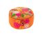 Pouf Rond En Tissu Aux Broderies Florales (lot De 2) - Acapulco