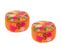 Pouf Rond En Tissu Aux Broderies Florales (lot De 2) - Acapulco